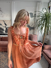 Load image into Gallery viewer, Y2k Orange Cameo Mini Dress