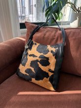 Load image into Gallery viewer, Black Cow Hide Y2k Purse