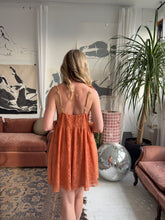 Load image into Gallery viewer, Y2k Orange Cameo Mini Dress