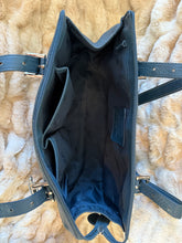 Load image into Gallery viewer, Fossil Y2K Blue Leather Shoulder Bag
