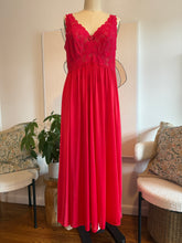 Load image into Gallery viewer, Vintage Lace Red Slip Dress