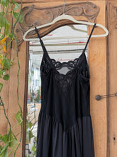 Load image into Gallery viewer, Vintage Noir Lace Slip Dress