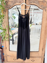 Load image into Gallery viewer, Vintage Noir Lace Slip Dress