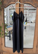 Load image into Gallery viewer, Vintage Noir Maxi Slip Dress