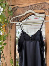 Load image into Gallery viewer, Vintage Noir Maxi Slip Dress