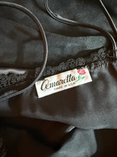 Load image into Gallery viewer, Vintage Noir Maxi Slip Dress