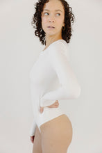 Load image into Gallery viewer, Ivory Long Sleeve Bodysuit