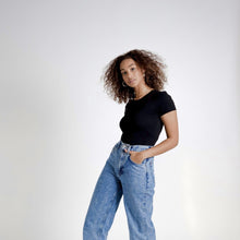 Load image into Gallery viewer, Black T-Shirt Bodysuit