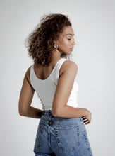 Load image into Gallery viewer, Ivory Scoop Tank Bodysuit