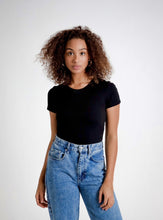 Load image into Gallery viewer, Black T-Shirt Bodysuit