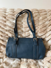 Load image into Gallery viewer, Fossil Y2K Blue Leather Shoulder Bag
