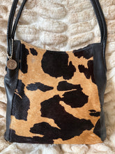 Load image into Gallery viewer, Black Cow Hide Y2k Purse
