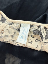Load image into Gallery viewer, Vintage Val Mode Black Sheer Lace Slip Gown
