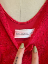Load image into Gallery viewer, Vintage Lace Red Slip Dress
