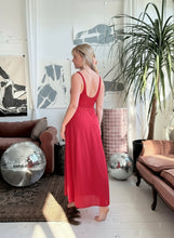 Load image into Gallery viewer, Olga Red Vintage Slip Dress
