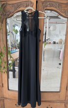 Load image into Gallery viewer, Vintage Sheer Front High Neck Long Slip
