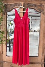 Load image into Gallery viewer, Vintage Lace Red Slip Dress
