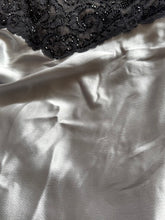 Load image into Gallery viewer, Vintage silver &amp; Lace beaded Gown

