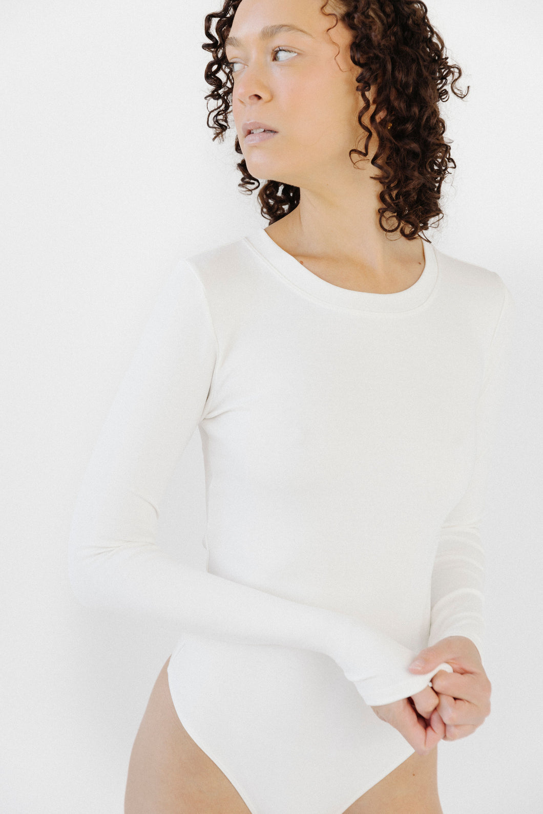 Ivory Long Sleeve Bodysuit