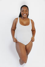Load image into Gallery viewer, Ivory Scoop Tank Bodysuit
