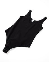 Load image into Gallery viewer, Black Scoop Tank Bodysuit
